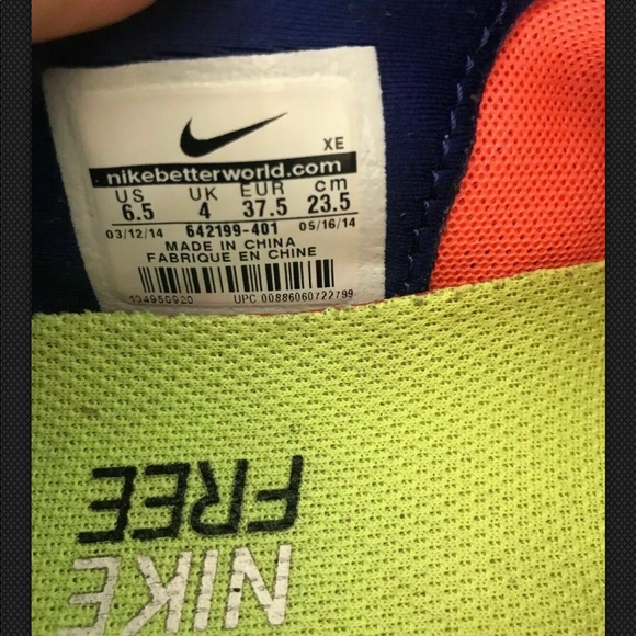 Nike Free 5.0 Running Shoes US Size 6.5 - Picture 7 of 8